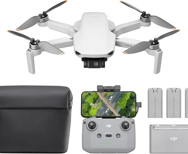 DJI Mini 4K Fly More Combo Drone with 3-Axis Gimbal