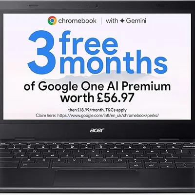 Acer Chromebook 311 (CB311-1H) - 11.6" HD Laptop, Intel Celeron N4500, 4GB RAM, 64GB eMMC