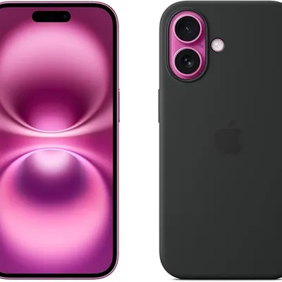 Apple iPhone 16 128GB 5G Smartphone - Pink with MagSafe Silicone Case
