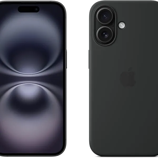 Apple iPhone 16 128GB 5G Smartphone with Apple Intelligence - Black + MagSafe Silicone Case