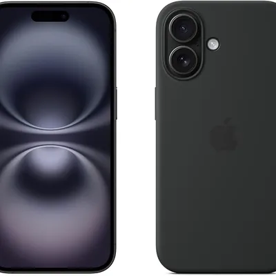 Apple iPhone 16 128GB 5G Smartphone with Apple Intelligence - Black + MagSafe Silicone Case