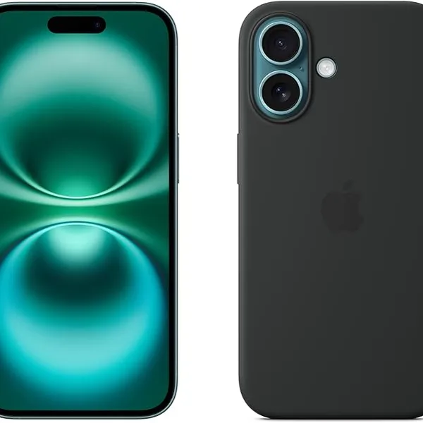 Apple iPhone 16 128GB 5G Smartphone - Teal with MagSafe Silicone Case