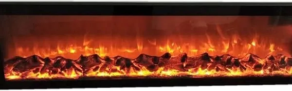 Electronic Fireplace 3D Simulation Flame Electric Fireplace Nsert Fireplace Home Appliances Living Room Decorating Warming Fireplace Water Vapor Fireplace(Black 180cm)