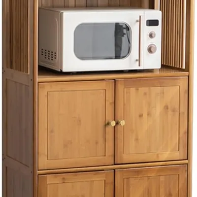 Kitchen Storage Cabinet nizer with Adjustable Shelves for Kitchen Appliances and Utensils Sturdy and Versatile Storage Solution for Home (31.5in x 15.7in x 46.9in)