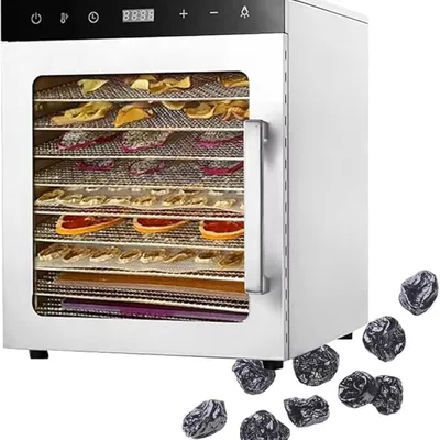 Freeze Dryer, Food Dehydrator Machine with Stainless Steel Trays, 24-Hour Timer, Max Temperature 194°F, Home Food Preservation Appliance