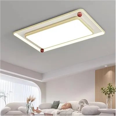 Chandeliers, Moder LED Ceiling Light for Bedroom Dining Room Living Kitchen Chandelier Eye Protection Home Appliances(Yellow 110cm,Dimmable with Remote)