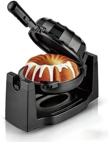 1800W Electric Mini Cake Maker - Non-Stick, Heat Indicator Light, Easy-Clean, Perfect for Home Baking & Restaurant Desserts, Compact & Efficient Kitchen Appliance
