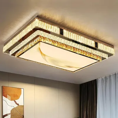 Luxury Ceiling Chandelier Gold Modern Led Lights Home Decor K9 Crystal Lustre for Living Room Bedroom Bathroom Home Appliance