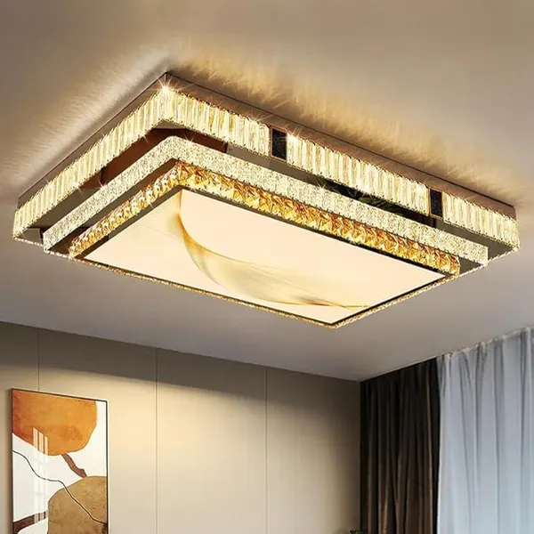 Luxury Ceiling Chandelier Gold Modern Led Lights Home Decor K9 Crystal Lustre for Living Room Bedroom Bathroom Home Appliance
