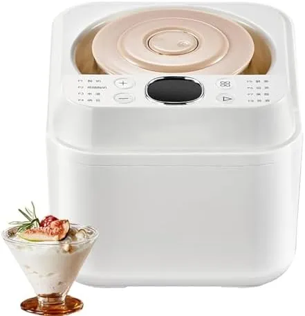 Yogurt Maker - Energy Efficient PTC Heating for Homemade Greek Yogurt, Includes Glass Jars for Healthy Living Kitchen Appliance