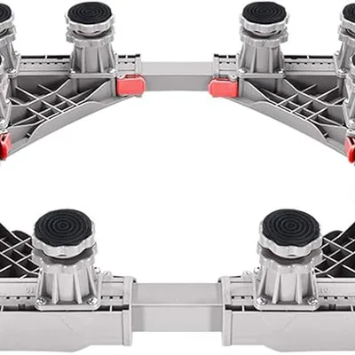 Adjustable Washing Machine Base for Universal Appliance Support, Strong Feet for Washer, Dryer, and Fridge - Sturdy and Versatile Home Use