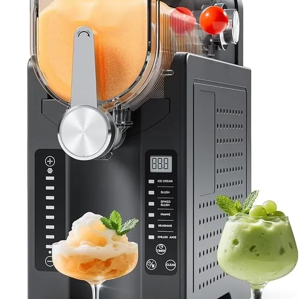 No-Ice Slushie Machine for Home | All-in-One Smart Appliance with 6 Presets & Real-Time Temp Display | Makes Frozen Margaritas, Frappés, Smoothies, Ice Cream & Milkshakes
