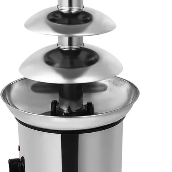 4-Layer Chocolate Fountain Machine Stainless Steel Cheese Melt Heating Fondue DIY Home Appliances Smoothly Melt