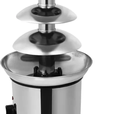 4-Layer Chocolate Fountain Machine Stainless Steel Cheese Melt Heating Fondue DIY Home Appliances Smoothly Melt