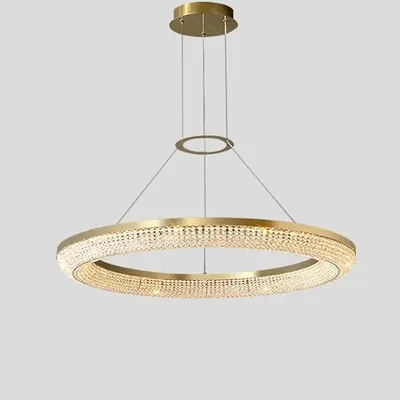 KZTHGNS Modern Round Led Ring Light Luxury Ceiling Chandeliers for Dining Room Hanging Lamps Home Decor Appliance,Island