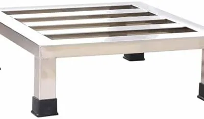 Heavy Duty Stainless Steel Appliance Riser - Adjustable Floor Bracket Stand for Washers & Refrigerators, Durable Base Support for Home & Commercial Use
