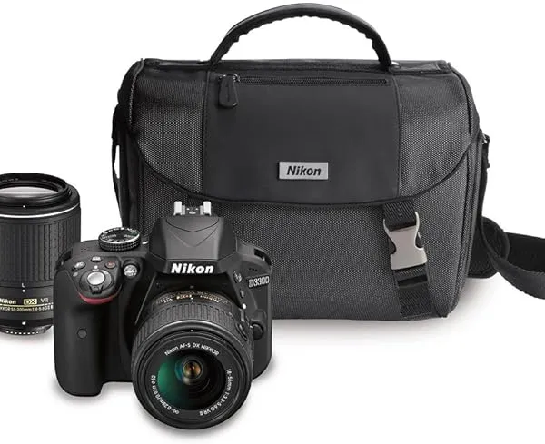 Nikon D3300 DX-Format DSLR Camera with 18-55mm and 55-200mm VR II Lenses