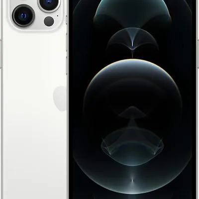 Apple iPhone 12 Pro Max (512GB, Silver) [Locked] + Carrier Subscription