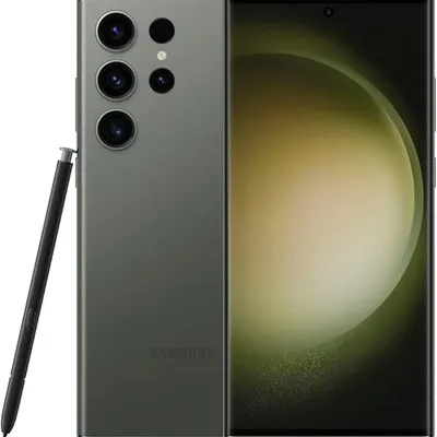 Samsung Galaxy S23 Ultra 5G SM-S918B/DS Dual SIM 256GB ROM 8GB RAM GSM Factory Unlocked Global Model (Mobile Cell Phone) (Phantom Green)