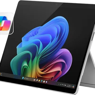 Microsoft Surface Pro 2-in-1 Laptop/Tablet (2024), Windows 11 Copilot+ PC, 13" Touchscreen LCD Display, Snapdragon X Plus (10 Core), 16GB RAM, 256GB Storage, 5G Connectivity, Platinum