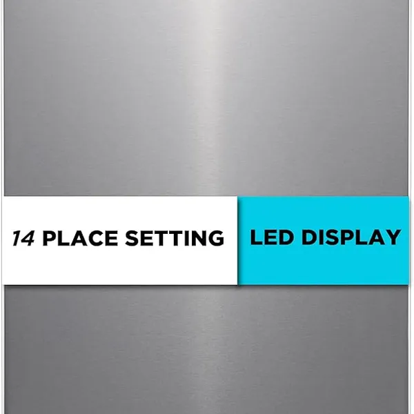 BLACK+DECKER 24" Designer Series Built-In Dishwasher, 14-Place Setting Capacity with Stainless Steel Tub, 6 Wash Programs and Smart Wash System, Low Noise, ENERGY STAR Certified, BDW400MS