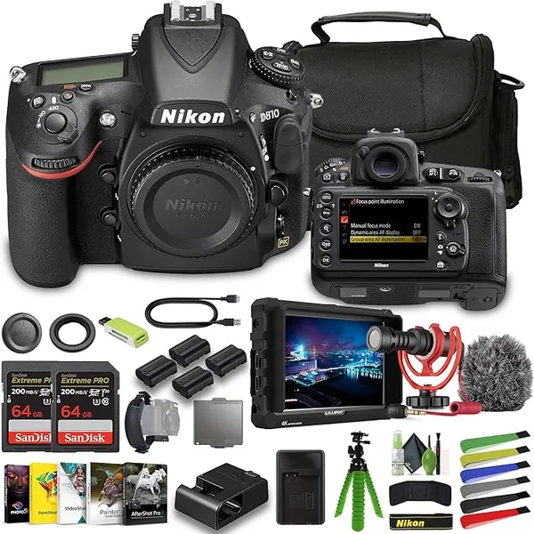 Nikon D810 FX-Format DSLR Camera Professional Bundle