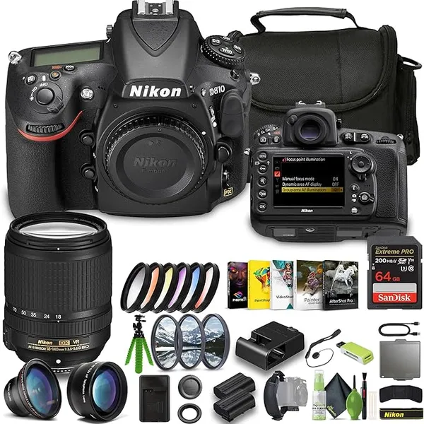 Nikon D810 FX-Format DSLR Camera with 18-140mm VR Lens