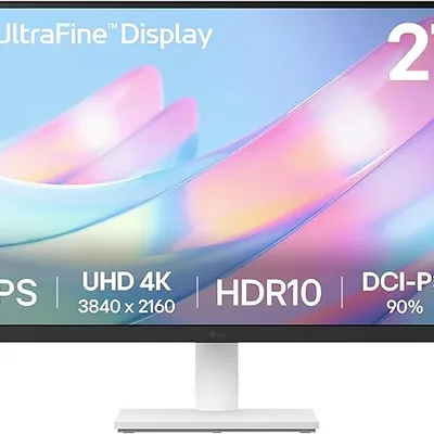 LG 27US500-W 27-Inch 4K UHD IPS Monitor