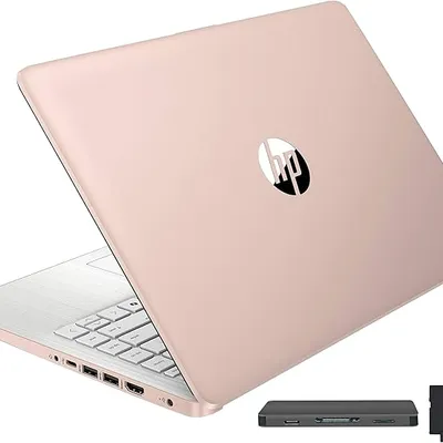 HP Stream 14-inch Laptop, Intel Celeron, 16GB RAM, 416GB Storage, Windows 11 S