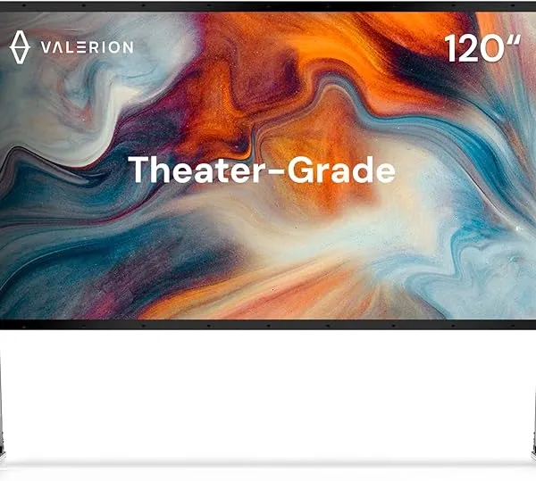 Valerion 120-inch Portable Outdoor Projector Screen with Alloy Frame