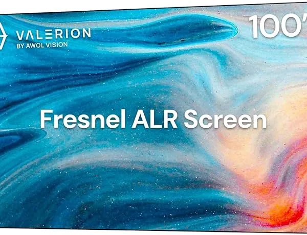 Valerion 100-inch Fresnel ALR Fixed Frame Projector Screen