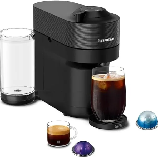 Nespresso Vertuo Pop+ Coffee and Espresso Machine, Liquorice Black
