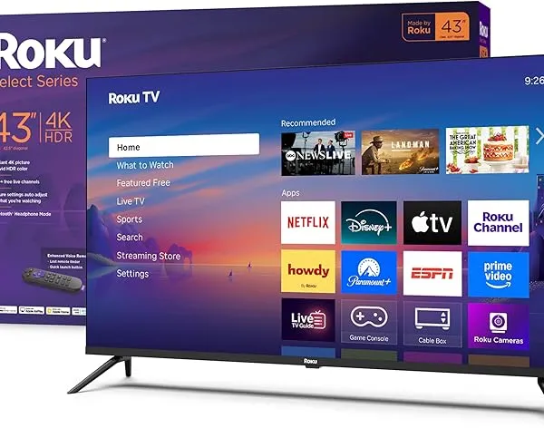 Roku Select Series 43-Inch 4K HDR Smart TV
