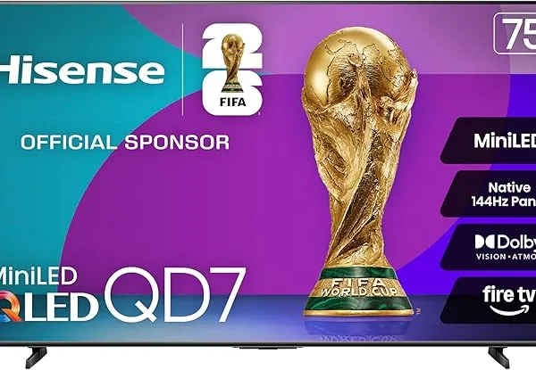 Hisense 75QD7 Mini-LED 4K Smart Fire TV