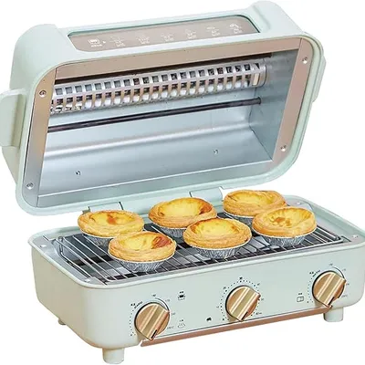 Multipurpose 2-in-1 BBQ Grill & Electric Griddles, Non-stick Removable Plate, Temperature Control 150-230°C, Ideal for Family Fun and Parties