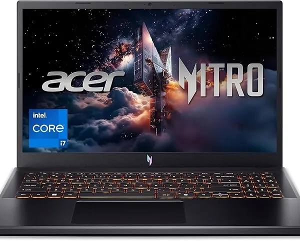 acer Nitro V Gaming Laptop | Intel Core i7-13620H Processor | NVIDIA GeForce RTX 4050 Laptop GPU | 15.6" FHD IPS 165Hz Display | 16GB DDR5 | 1TB Gen 4 SSD | Wi-Fi 6 | Backlit KB | ANV15-52-76NK