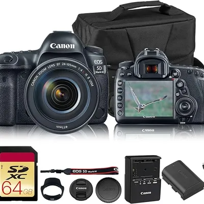 Canon EOS 5D Mark IV Full-Frame DSLR Camera with EF 24-105mm f/4L IS II USM Lens