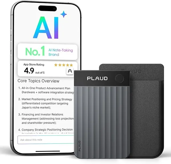 Plaud Note Pro AI Voice Recorder with Multimodal Transcription