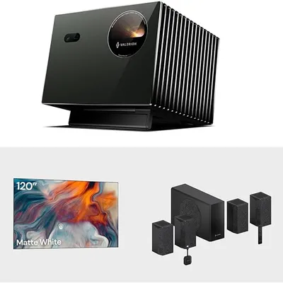 Valerion VisionMaster Pro2 4K Triple Laser Projector Bundle