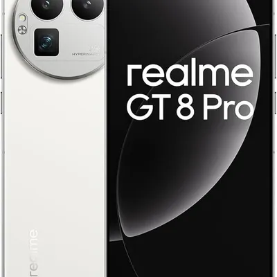 realme GT 8Pro 5G Smartphone 16+512GB, White, 6.72 inch Screen, 144Hz Display, 120W SuperVOOC, 7000mAh Battery, 32MP+250MP Camera, Qualcomm Snapdragon 8 Elite Gen 5, IP69