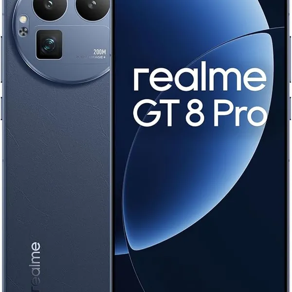 realme GT 8Pro 5G Smartphone 16+512GB, Blue, 6.72 inch Screen, 144Hz Display, 120W SuperVOOC, 7000mAh Battery, 32MP+250MP Camera, Qualcomm Snapdragon 8 Elite Gen 5, IP69
