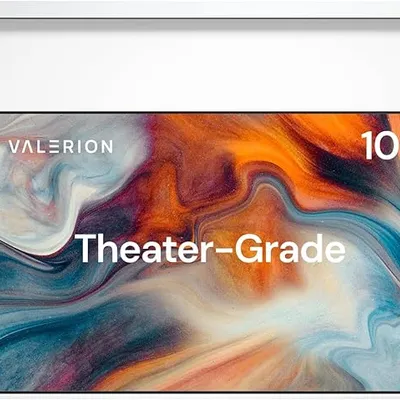 Valerion 100-inch PureVision Motorized Projector Screen 4K/8K UHD