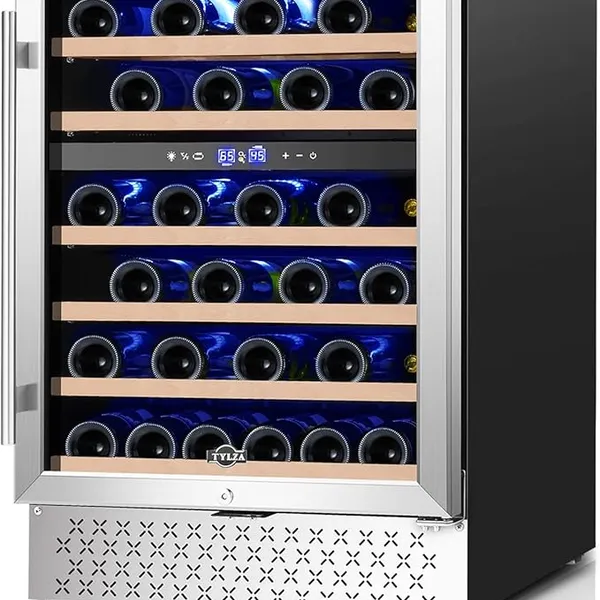 Tylza 24-inch Dual Zone Wine Refrigerator, 54 Bottle Capacity
