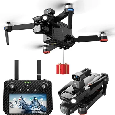 Bingchat Large Screen Remote Drone with 4K Camera and 3-Axis Gimbal