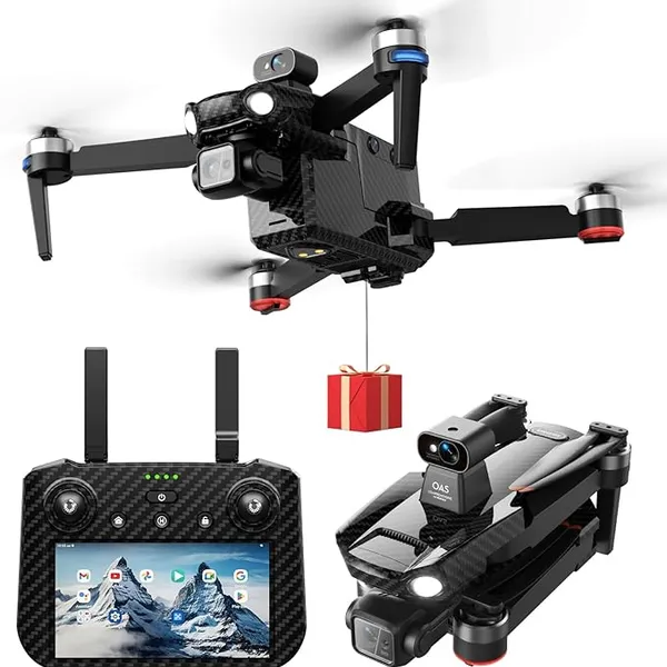 Bingchat Large Screen Remote Drone with 4K Camera and 3-Axis Gimbal