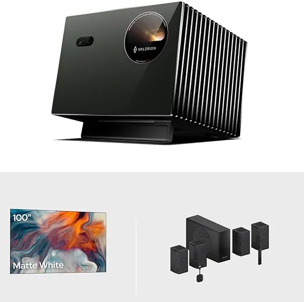 Valerion VisionMaster Pro2 Triple Laser 4K Projector Bundle