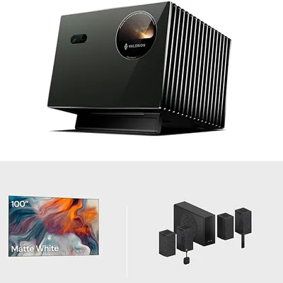 Valerion VisionMaster Pro2 Triple Laser 4K Projector Bundle