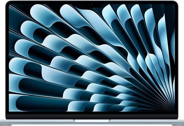 Apple 2026 MacBook Air 13-inch Laptop with M5 chip: Built for AI, 13.6-inch Liquid Retina Display, 16GB Unified Memory, 512GB SSD, 12MP Center Stage Camera, Touch ID, Wi-Fi 7; Sky Blue