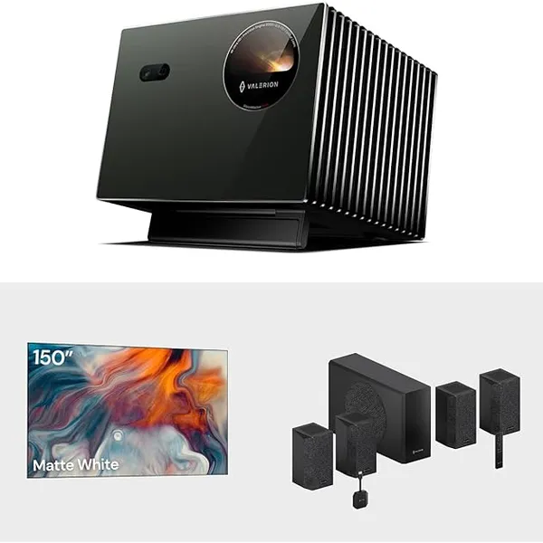 Valerion VisionMaster Pro2 4K Triple Laser Projector Bundle